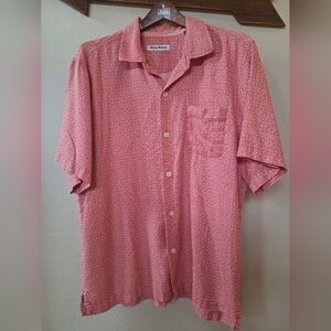 Tommy Bahama COAST PAQUITO GEO Camp Shirt  Silk Mens Size L